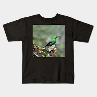 Gorgeous Malachite Sunbird | African Wildlife Kids T-Shirt